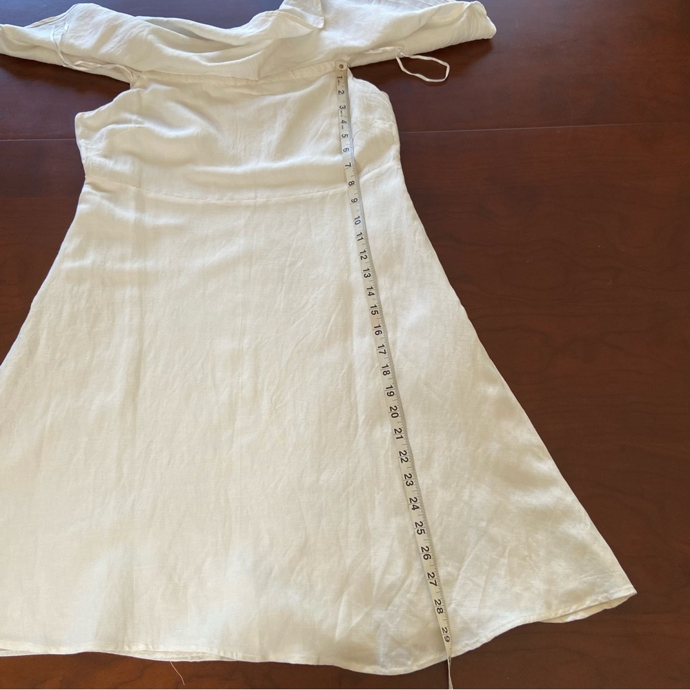 LOFT Off The Shoulder Linen Blend Mini Dress - Picture 5 of 10